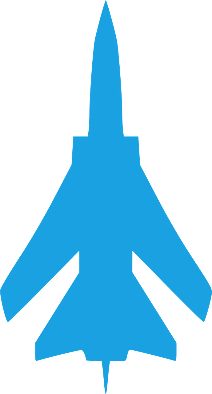 Jet Plane Blue Stickdatei – Fahrzeuge
