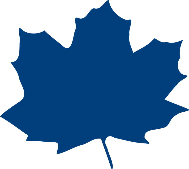 Blue Maple Leaf Stickdatei – Natur