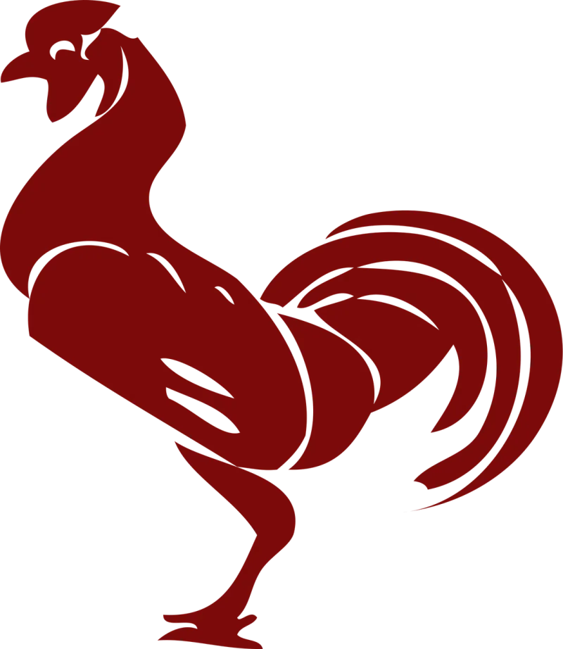 Rooster Poultry Chicken Stickdatei – Natur