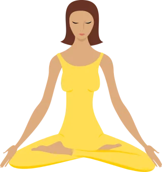 Yoga Meditate Meditation Stickdatei