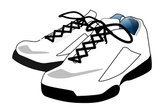Sneakers Shoes White Stickdatei