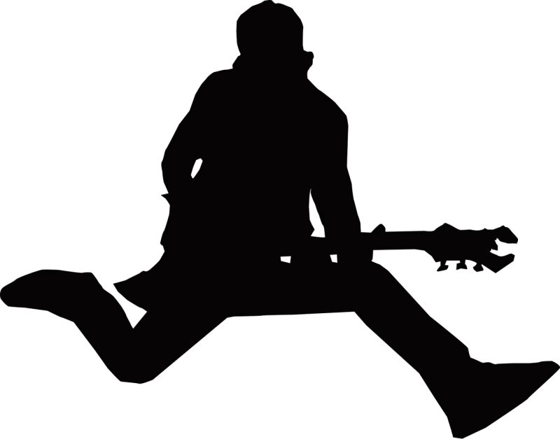 Guitarist Leap Jump Stickdatei – Musik