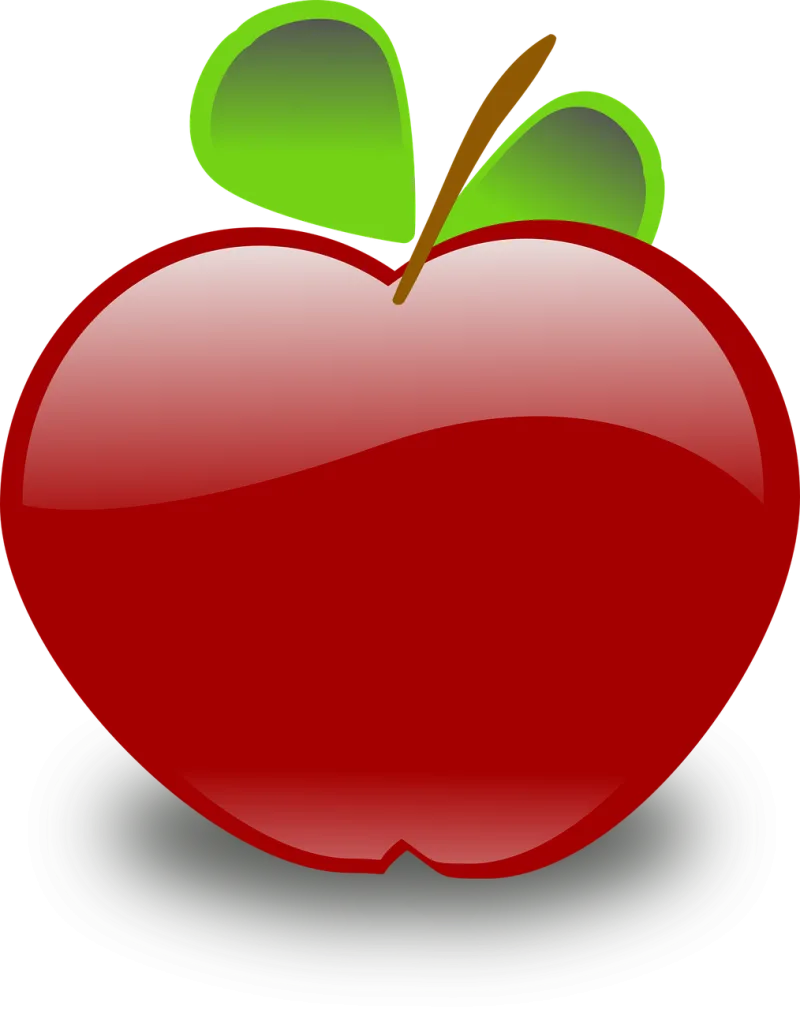 Red Apple Fruit Stickdatei – Essen & Trinken