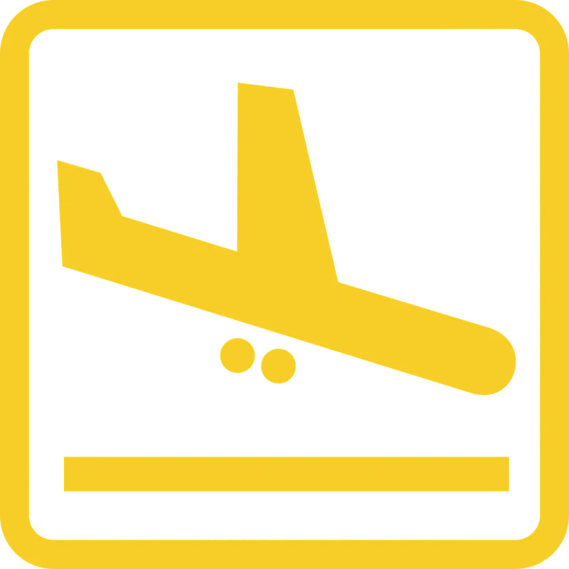 Arrivals Airport Landing Stickdatei – Fahrzeuge