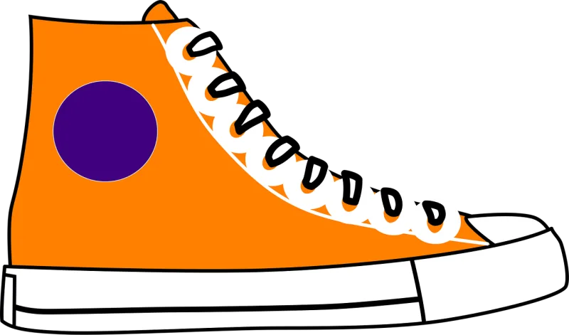 Converse Shoe Orange Stickdatei – Sport