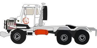Truck Tractor trailer Big rig Stickdatei
