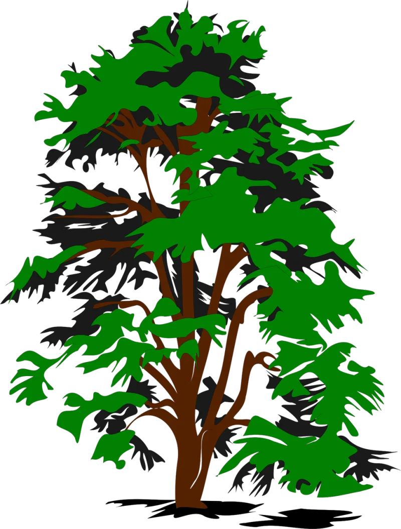 Tree Leaves Greenery Stickdatei – Natur
