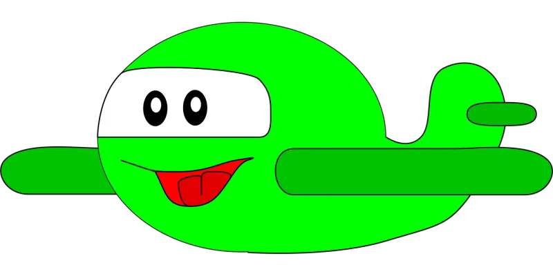 Airplane Green Plane Stickdatei – Fahrzeuge