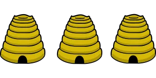 Bee Hives Honey Stickdatei