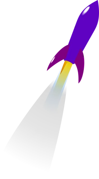 Rocket Purple Launch Stickdatei