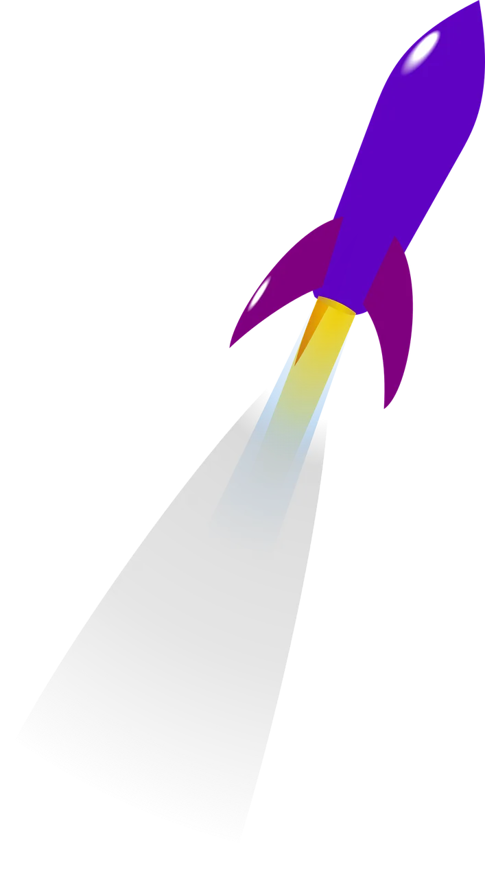 Rocket Purple Launch Stickdatei – Kinder