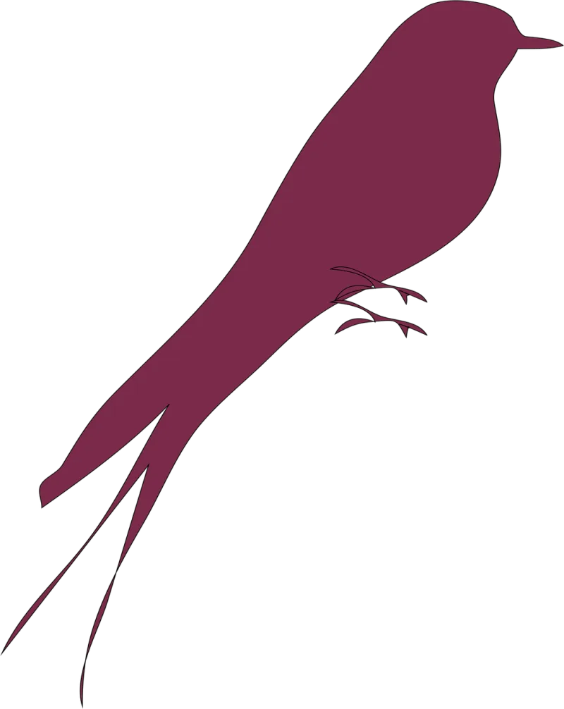 Love bird Bird Purple Stickdatei – Tiere