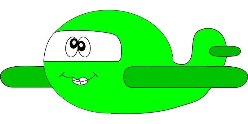 Airplane Green Plane Stickdatei – Fahrzeuge