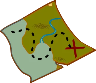 Map Treasure Pirate Stickdatei