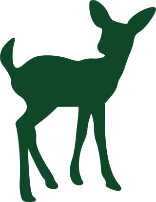 Fawn Deer Green Stickdatei