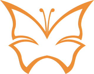 Butterfly Orange Spring Stickdatei