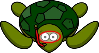 Turtle Animal Nature Stickdatei