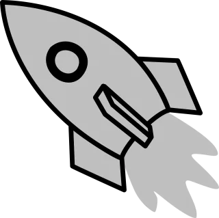 Rocket Shuttle Grey Stickdatei