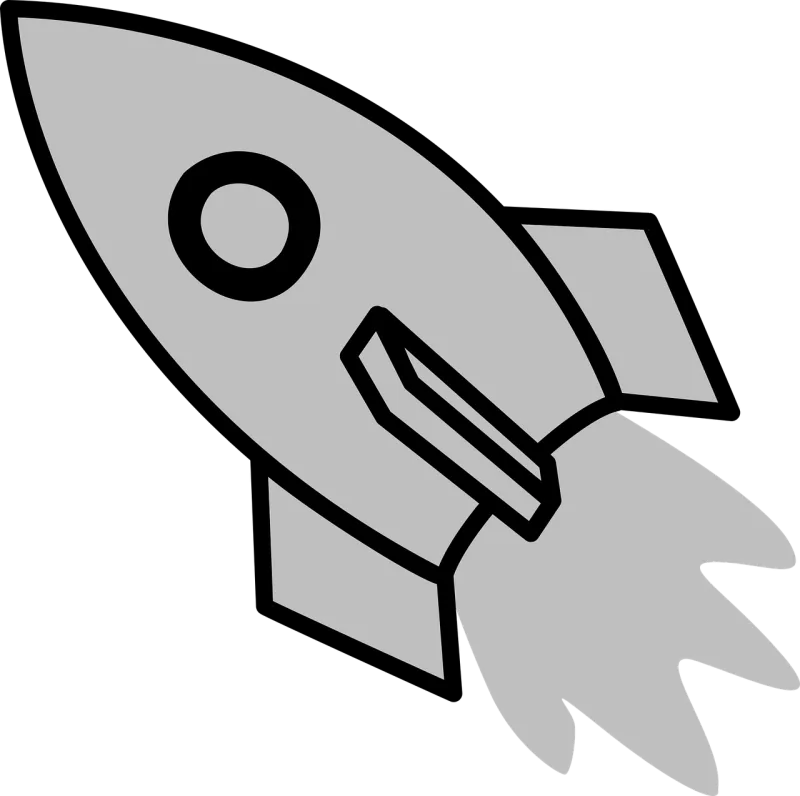 Rocket Shuttle Grey Stickdatei – Kinder