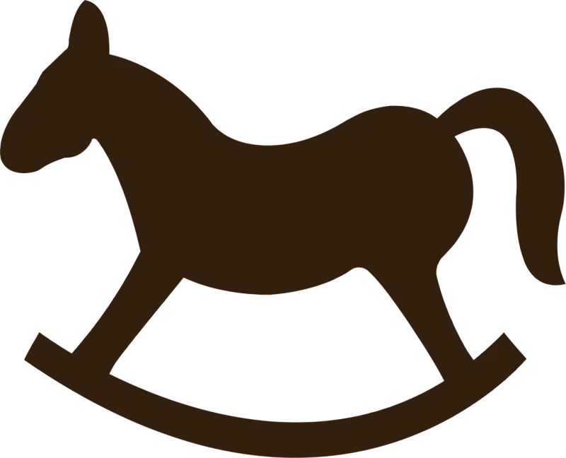 Rocking horse Horse Brown Stickdatei – Tiere