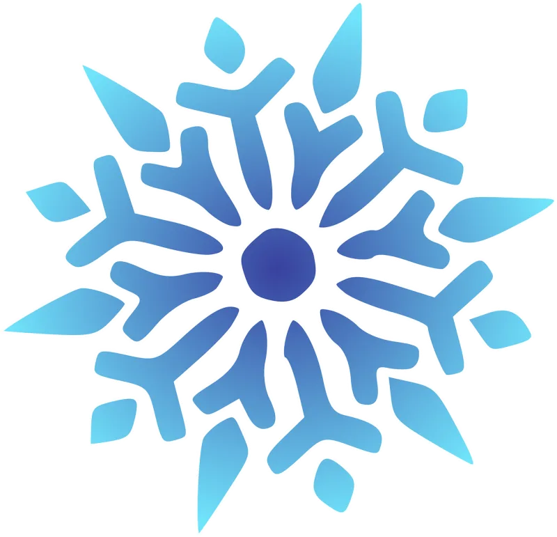 Snowflake Blue Shiny Stickdatei – Weihnachten