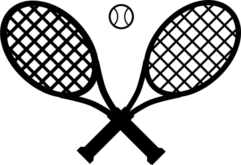 Tennis Rackets Ball Stickdatei – Sport