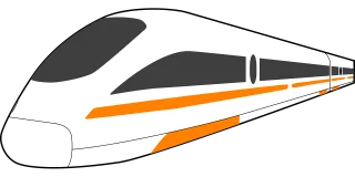 High-speed train Train High-speed rail Stickdatei