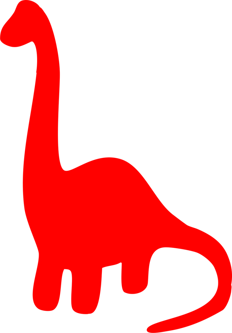 Dinosaur Red Nature Stickdatei – Kinder