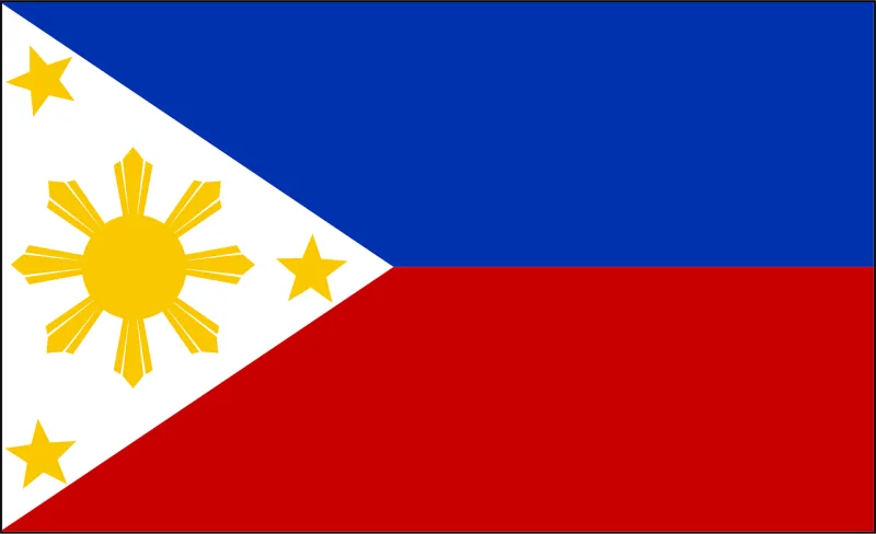 Philippines Flag Filipino Stickdatei – Natur