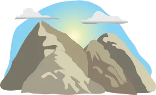 Mountain Nature Sky Stickdatei