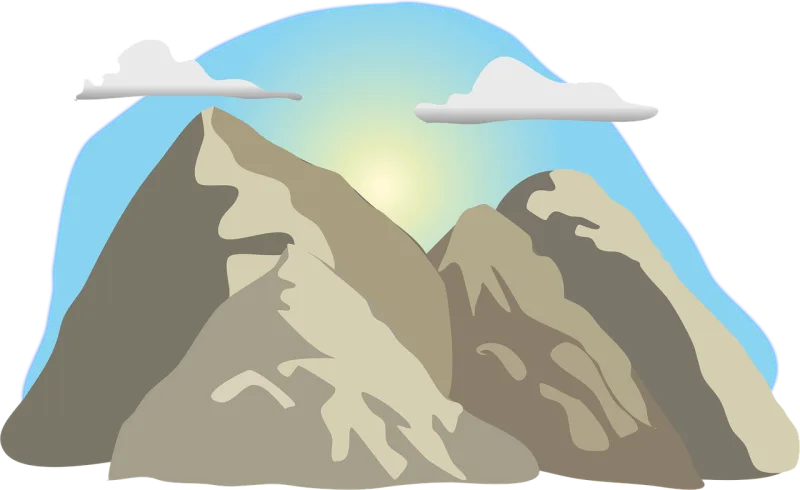 Mountain Nature Sky Stickdatei – Natur