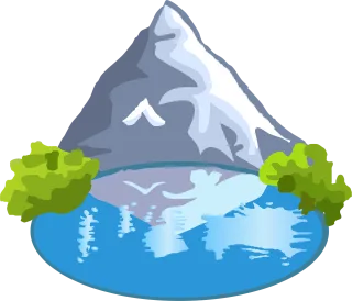 Mountain Lake Trees Stickdatei