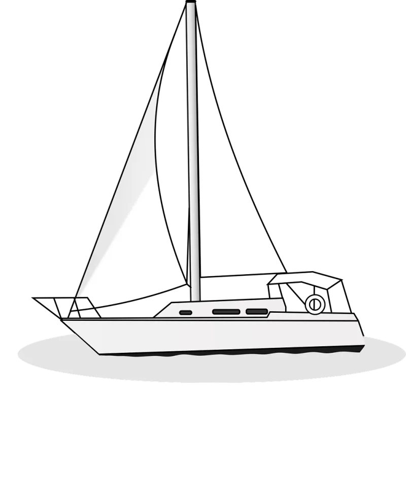 Boat Yacht Sail Stickdatei – Fahrzeuge