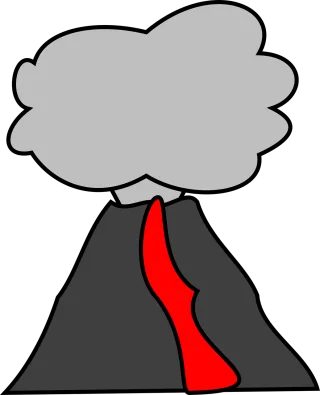 Volcano Eruption Outbreak Stickdatei