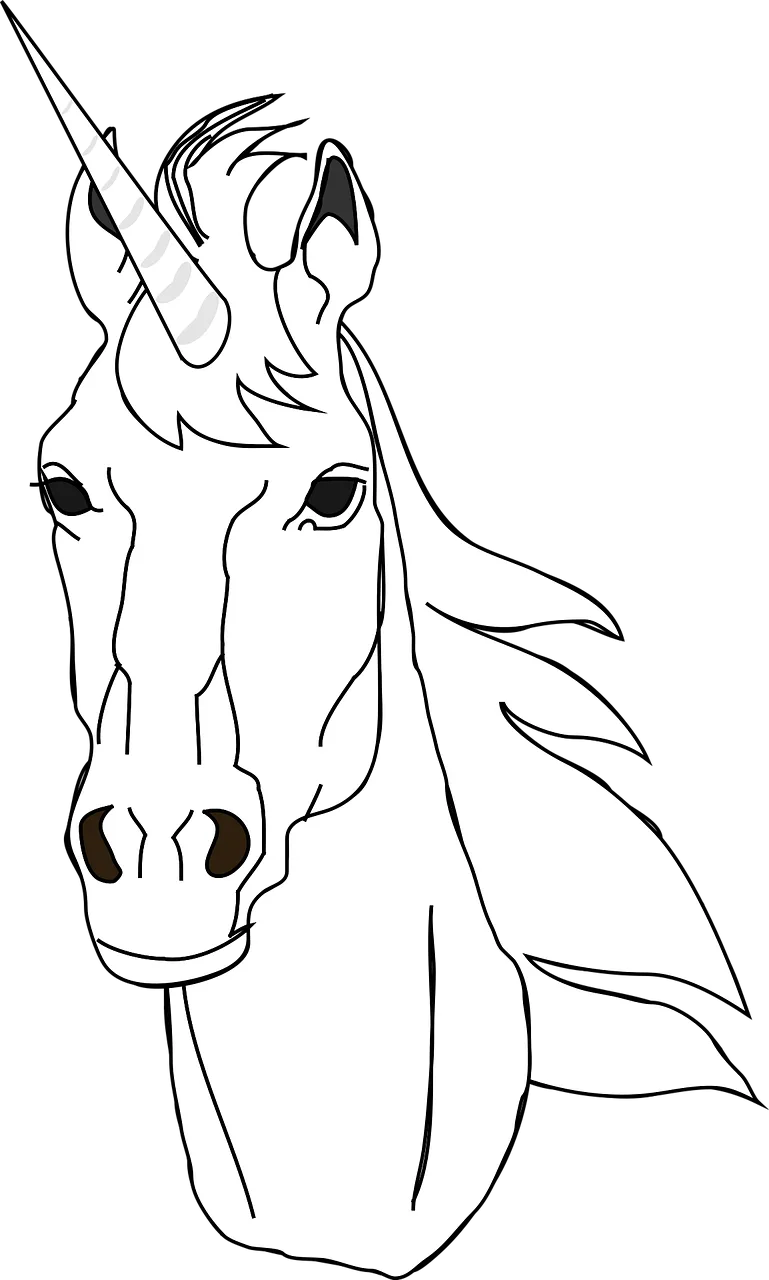 Unicorn Head Horn Stickdatei – Kinder