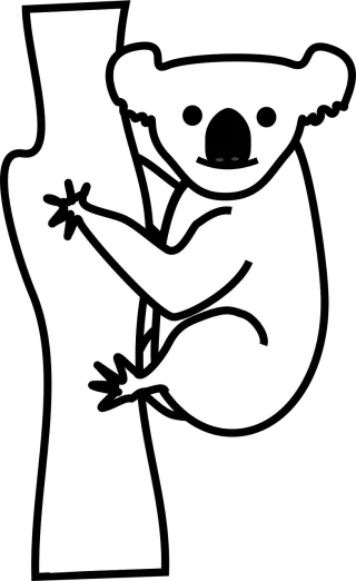 Koala Bear Animal Stickdatei