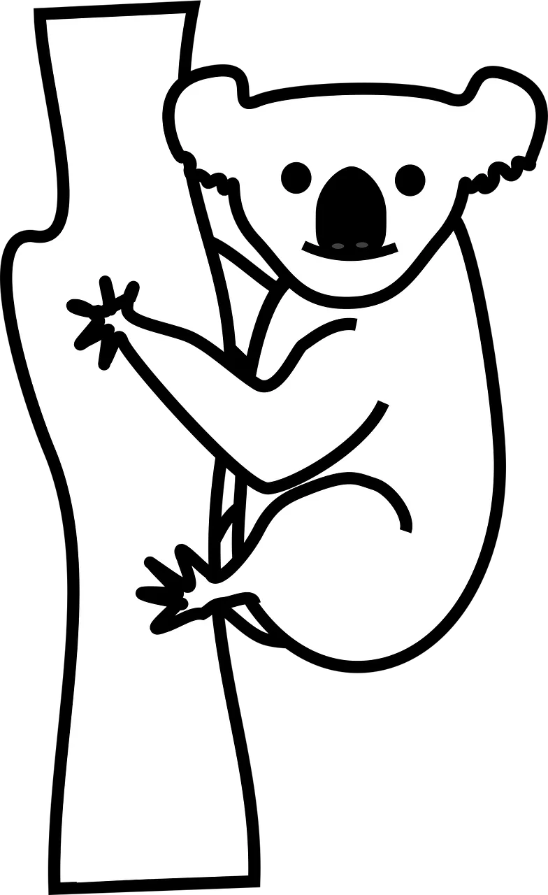 Koala Bear Animal Stickdatei – Tiere