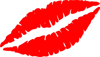 Lips Kiss Red Stickdatei