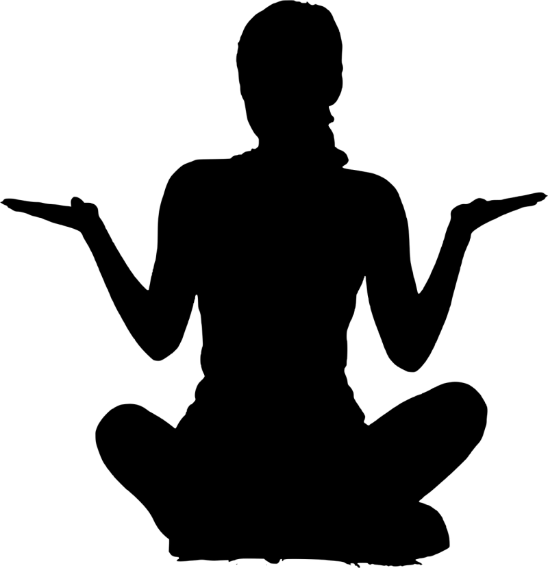 Silhouette Yoga Young Stickdatei – Sport