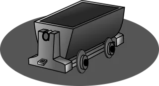Coal car Lorry Metal Stickdatei