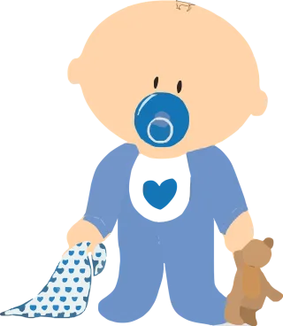 Baby Boy Teddy Stickdatei