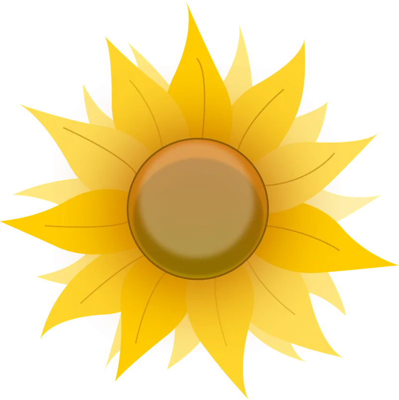 Flower Yellow Symmetry Stickdatei – Natur