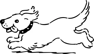Dog Pet Running Stickdatei