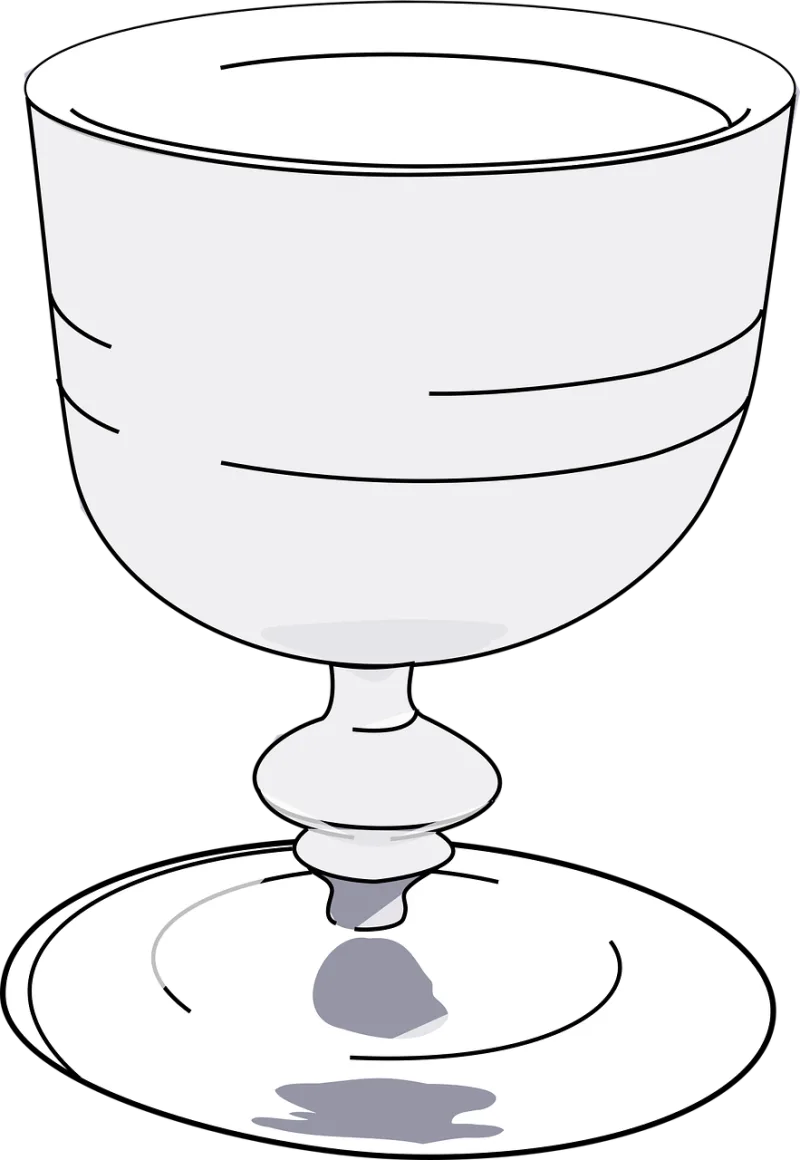 Wine glass Gray Empty Stickdatei – Essen & Trinken