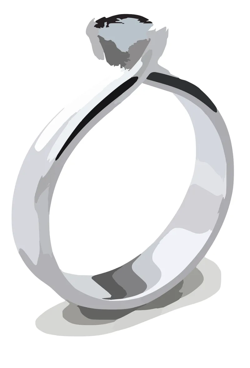 Ring Engagement Promise Stickdatei – Herzen & Liebe