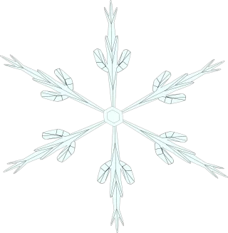 Snowflake Ice crystal Nature Stickdatei