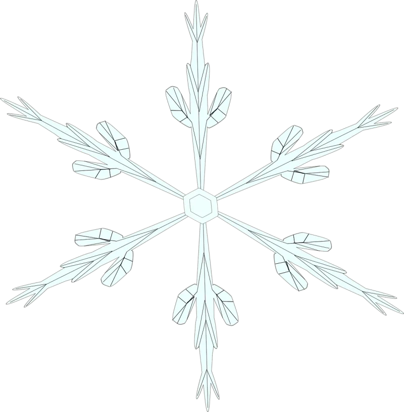 Snowflake Ice crystal Nature Stickdatei – Weihnachten