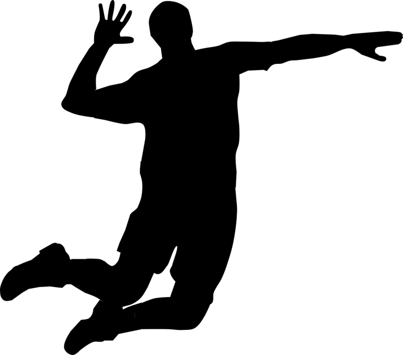 Volleyball Player Hitting Stickdatei – Sport