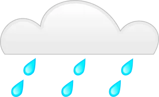 Rain Rainy Cloud Stickdatei – Natur