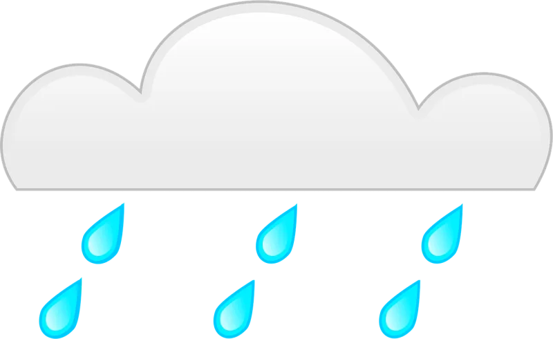Rain Rainy Cloud Stickdatei – Natur
